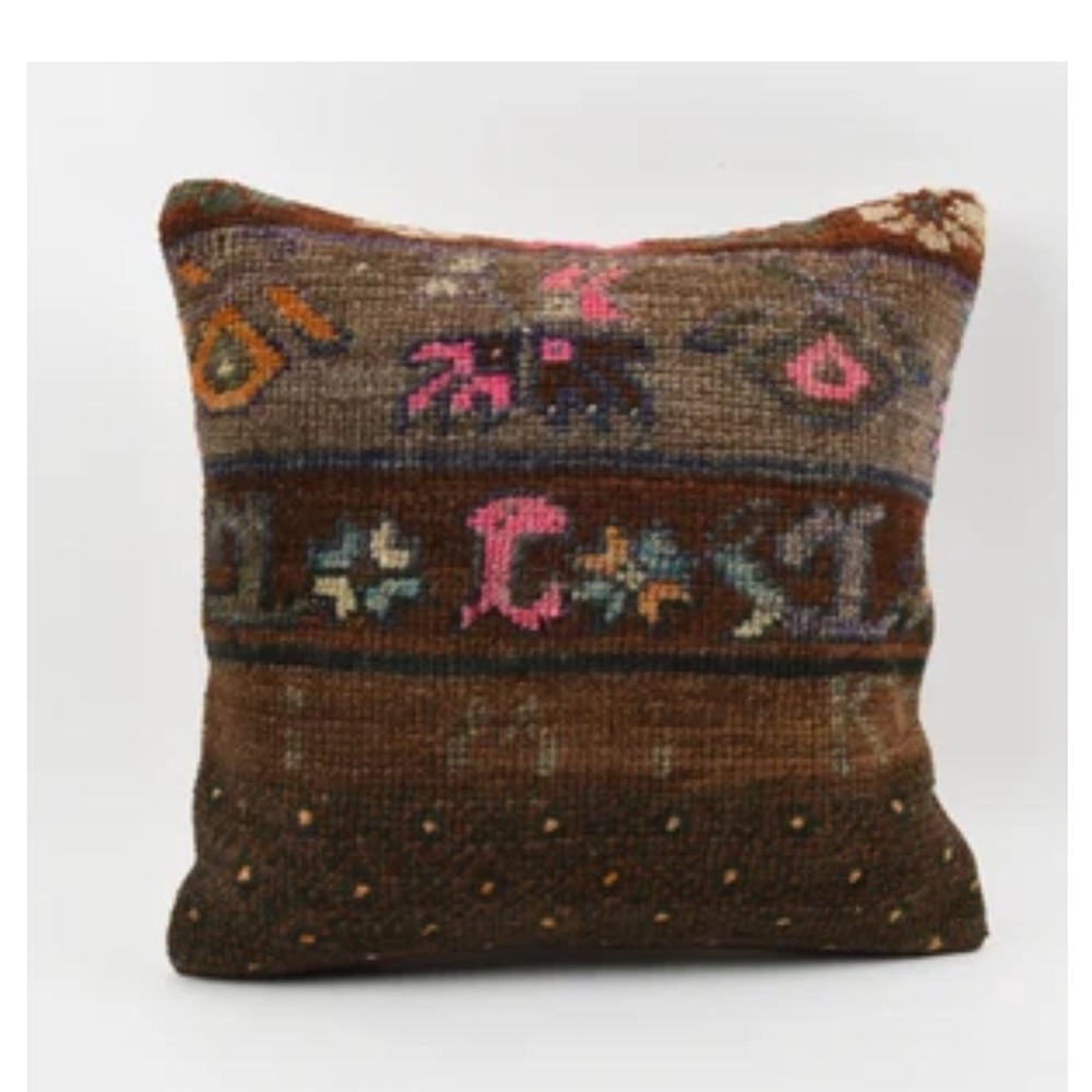 Handwoven pillow cases made from Turkish rugs - 20x20 pillow covers (2)